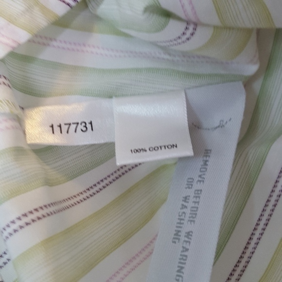 Ann Taylor Striped Button Down Shirt - Picture 9 of 10